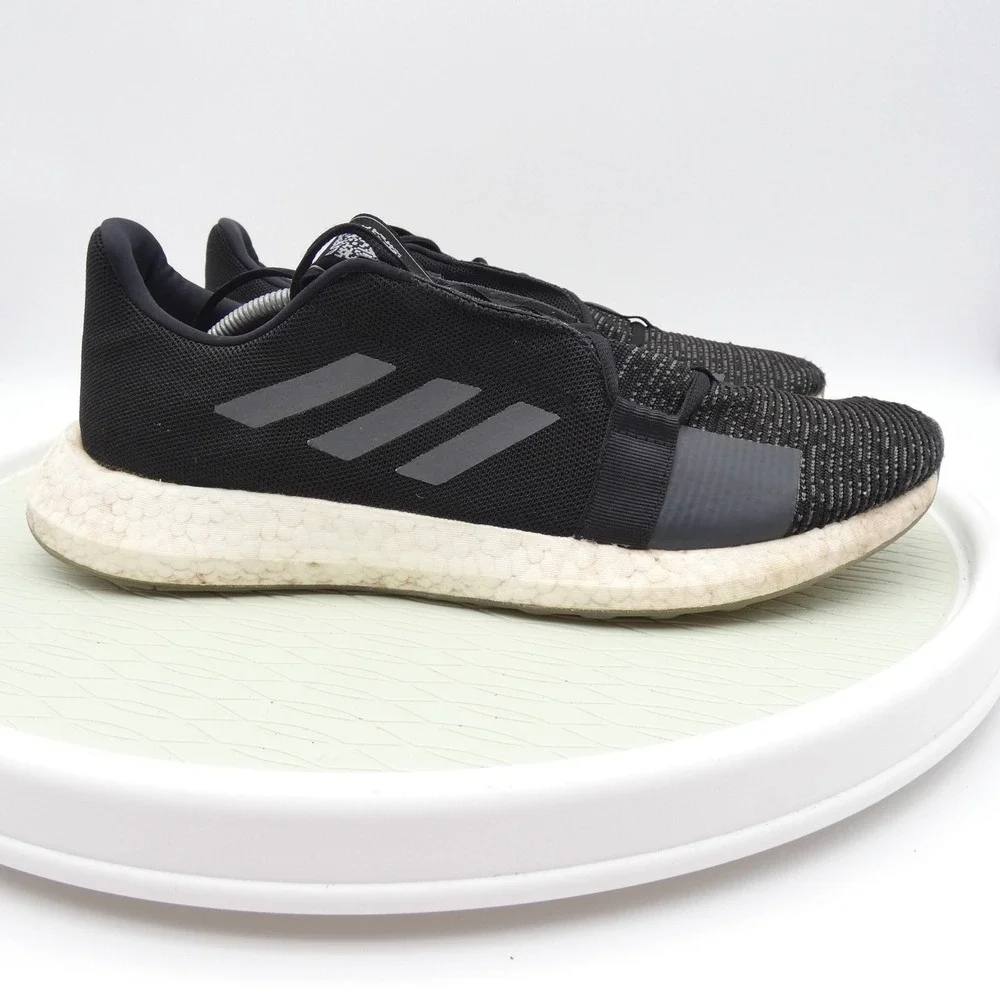 Adidas Senseboost GO Mens Running Shoes Black Grey EG0960 Size 13